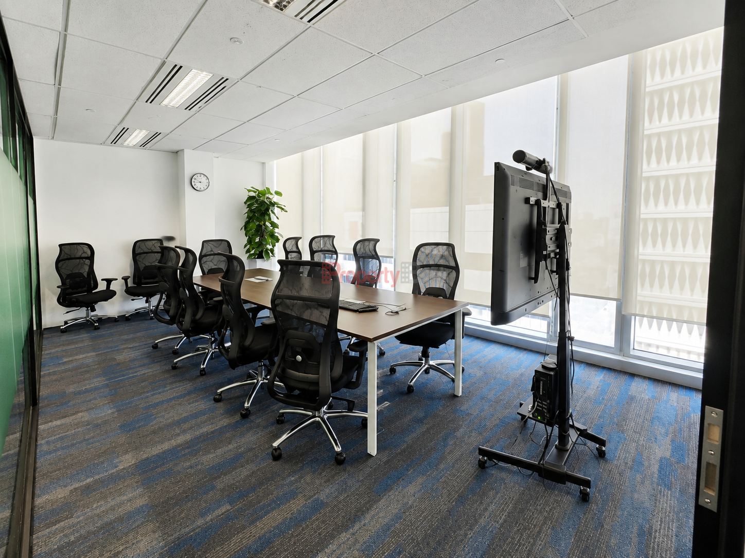Meeting room in fitted Singapore CBD office