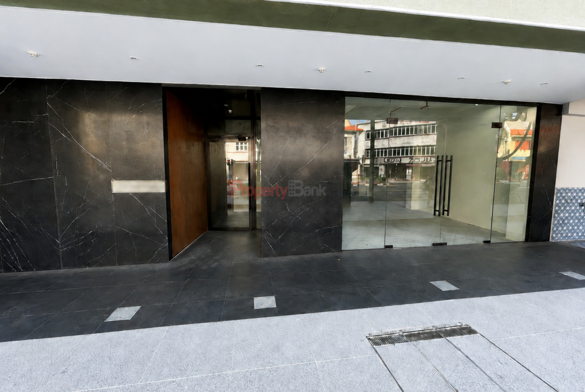 Conserved Art Deco building at 38 South Bridge Road