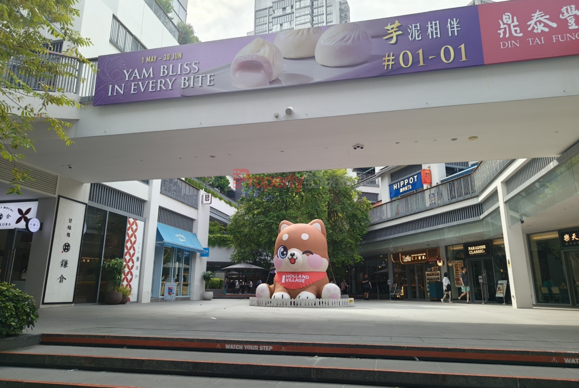 Holland Village MRT near One Holland Village retail space