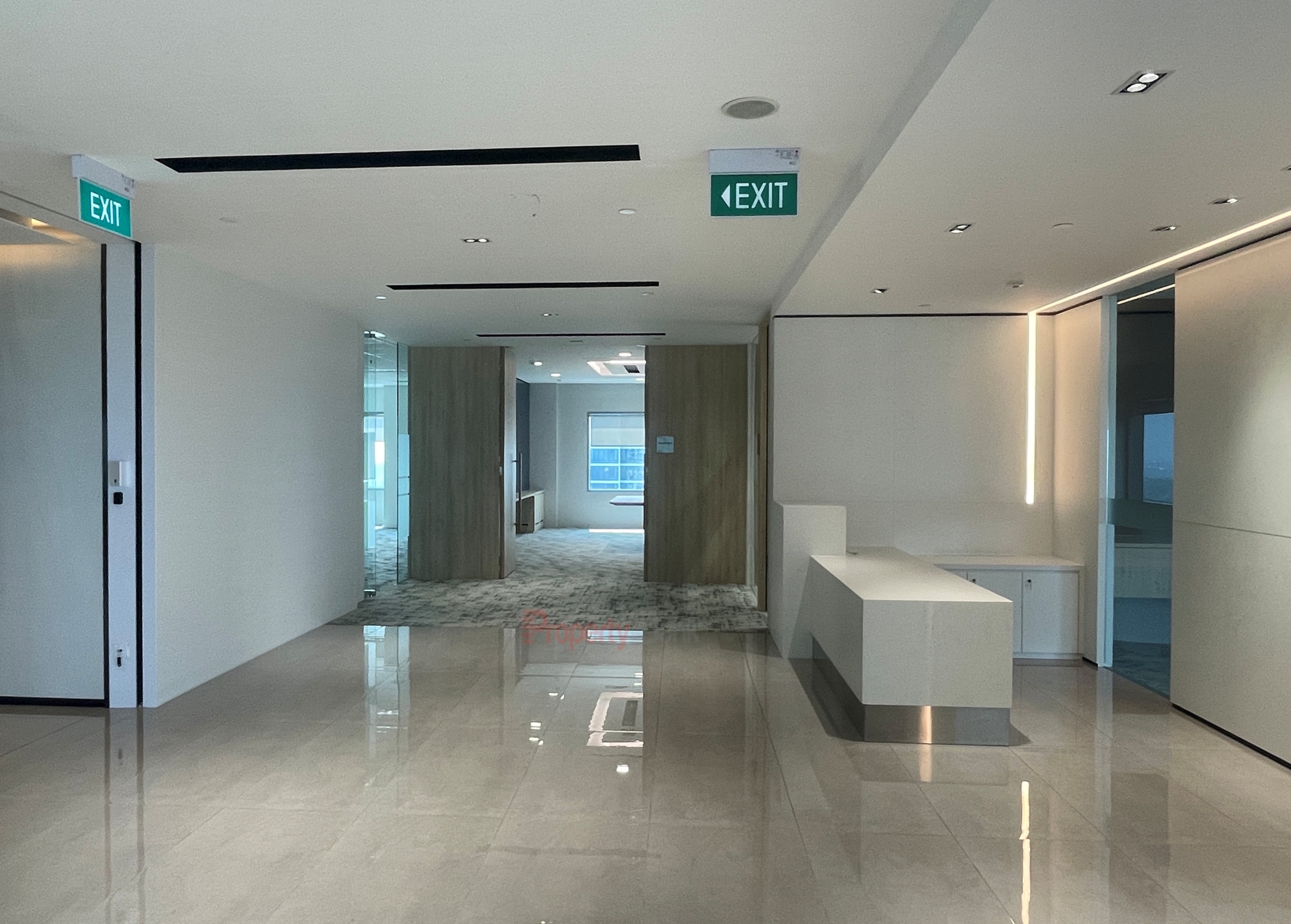 Reception area of Suntec City office