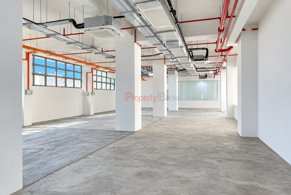Eight existing stalls in the canteen at Hudson Industrial Building