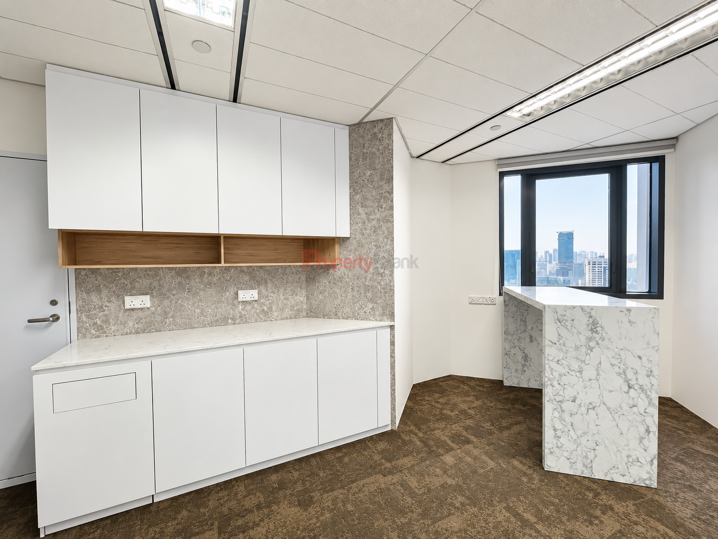 Pantry area in Raffles Place office