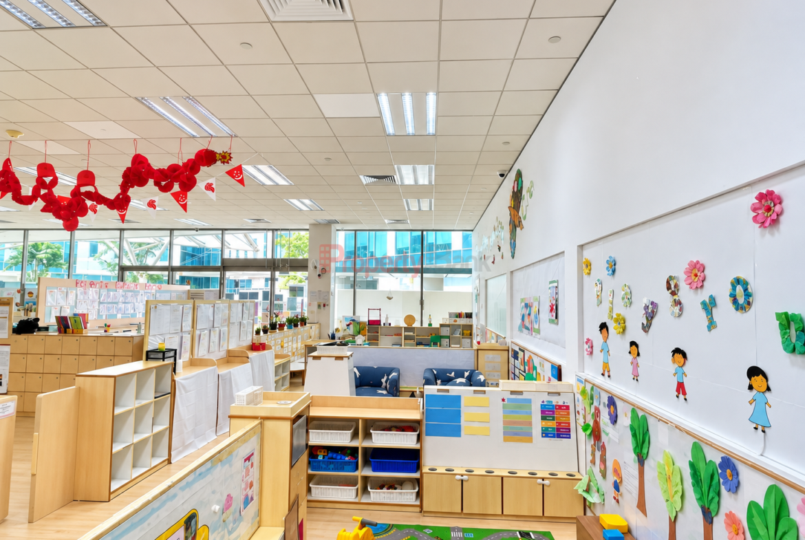 Ground-floor entrance of the childcare centre