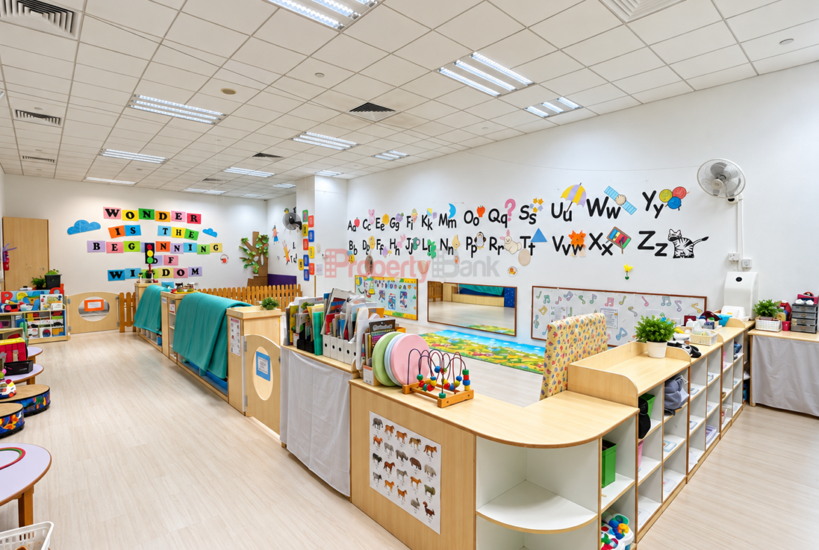 Fully fitted childcare centre for rent at Changi Business Park